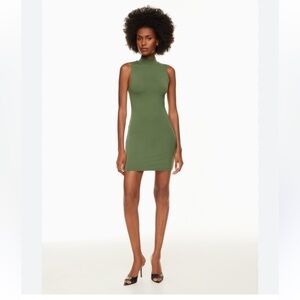 Aritzia Contour Mockneck Sleeveless Dress